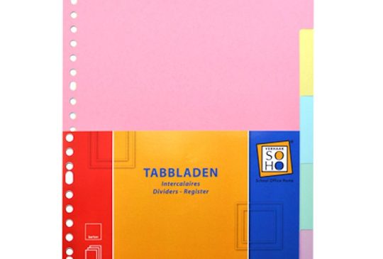 SOHO Tabbladen 23r 5dlg karton