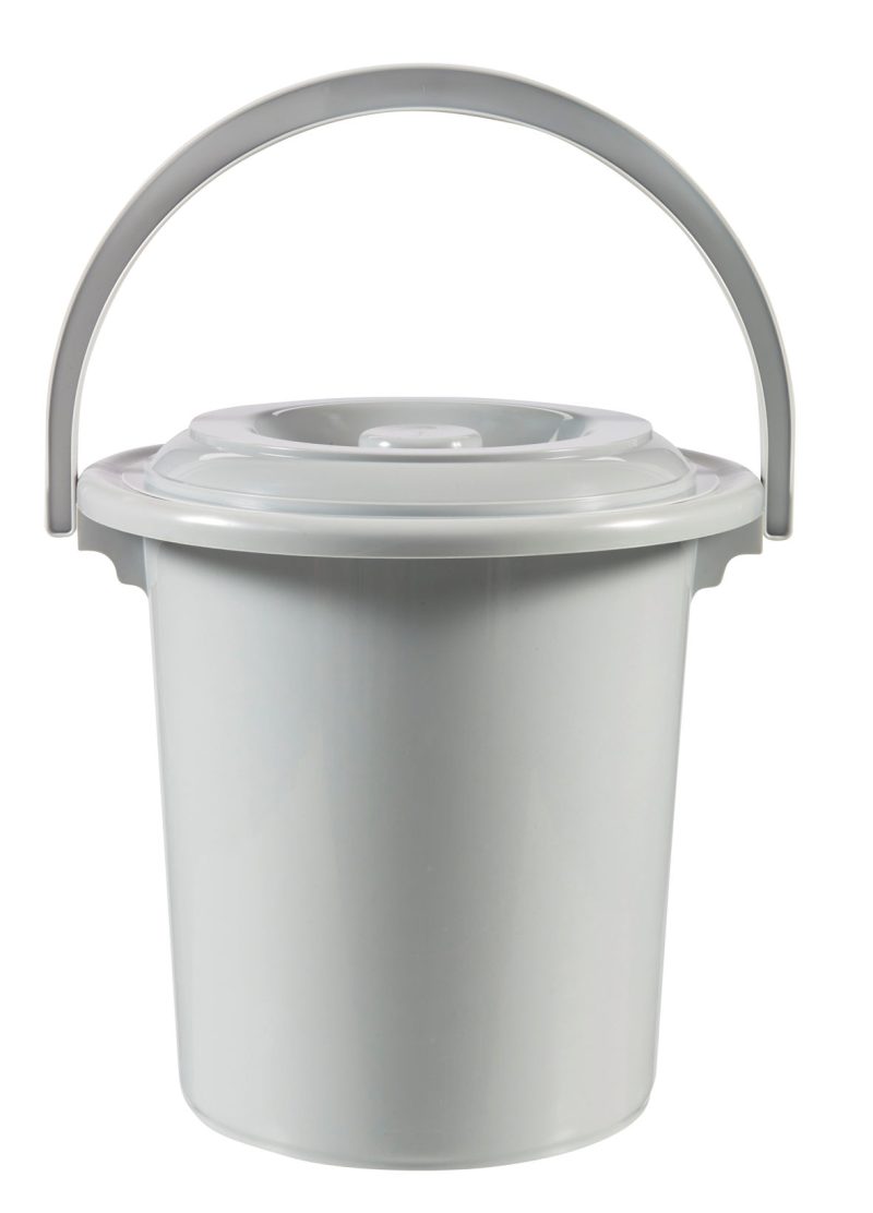 Curver toiletemmer 10L licht grijs