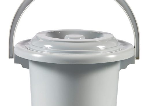 Curver toiletemmer 5L licht grijs