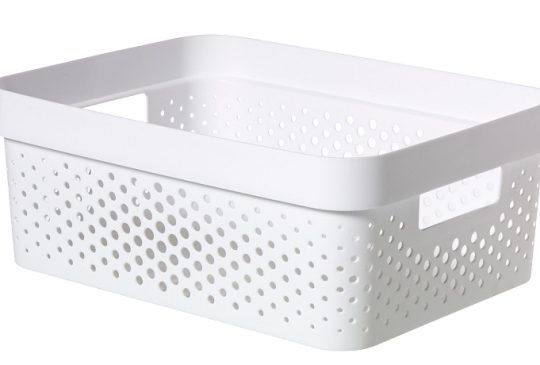 Curver infinity box dots 11L wit 36x27x14cm 100% recycled