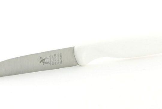 Herder Molenmes schilmesje plastic heft roestvrij 8.5cm