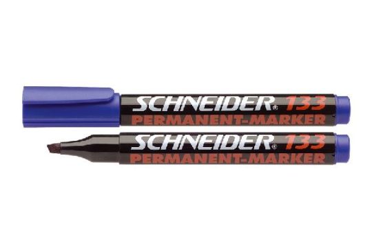 Marker permanent 133 beitel blauw 10st.
