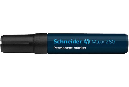 Schneider permanent marker 280 beitel zwart 5st.