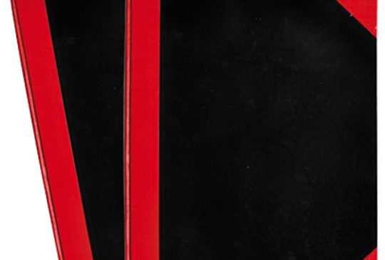 Notitieboek A4 harde kaft zwart/rood
