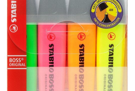 STABILO Boss Original etui 4 stuks