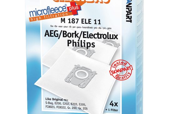 CleanBag M187ELE11 AEG/Philips S-Bag Mirco+ 4 stuks