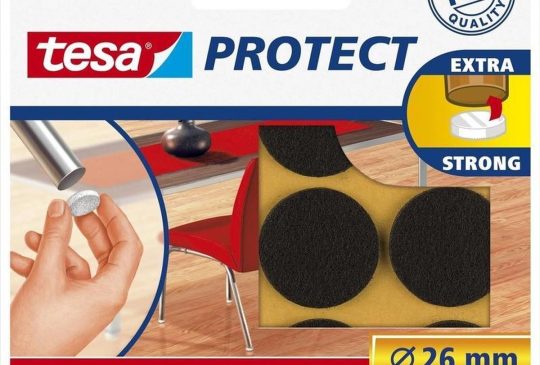 Tesa Beschermvilt rond 26mm 9 stuks bruin
