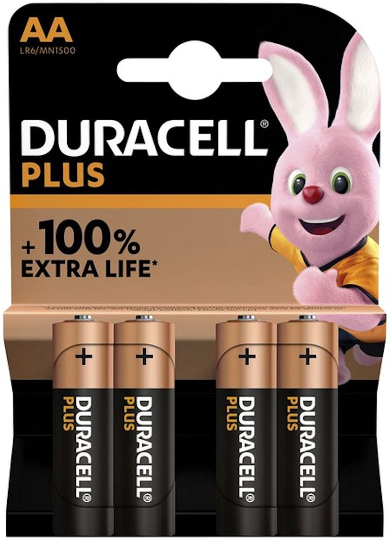 Batterij Duracell Alkaline Plus AA bls4