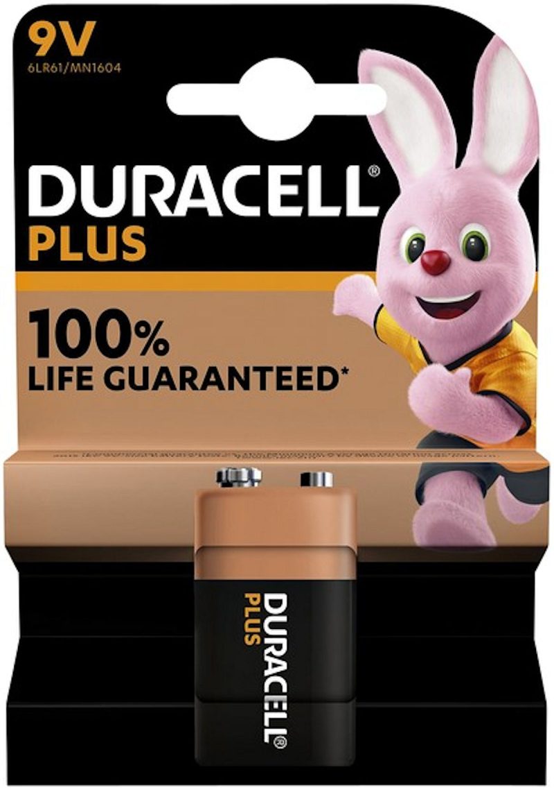 Batterij Duracell Alkaline Plus 9V bls1