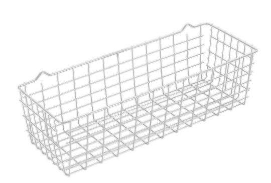 Metaltex Pandino mandje wit 33x12x9cm