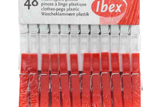 Ibex wasknijpers 48 stuks plastic
