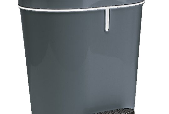 Sunware Zamora pedaalemmer 8 liter antraciet/wit