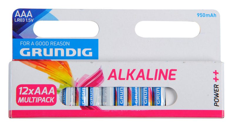 Grundig Alkaline Batterij AAA 12-pack