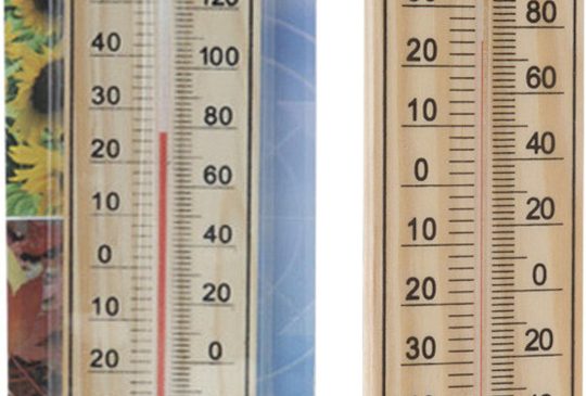 Thermometer hout  22 cm