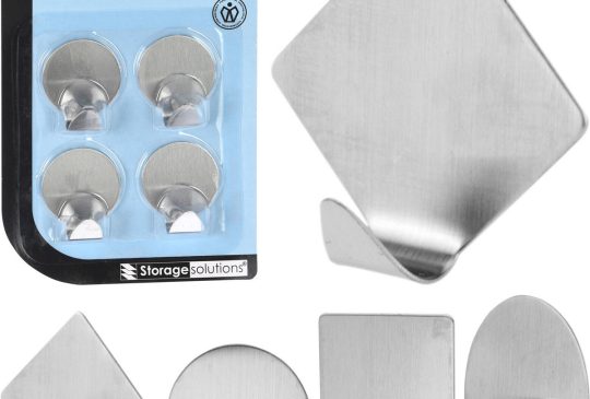 Ophanghaakjes RVS 4 stuks 4 Assortie