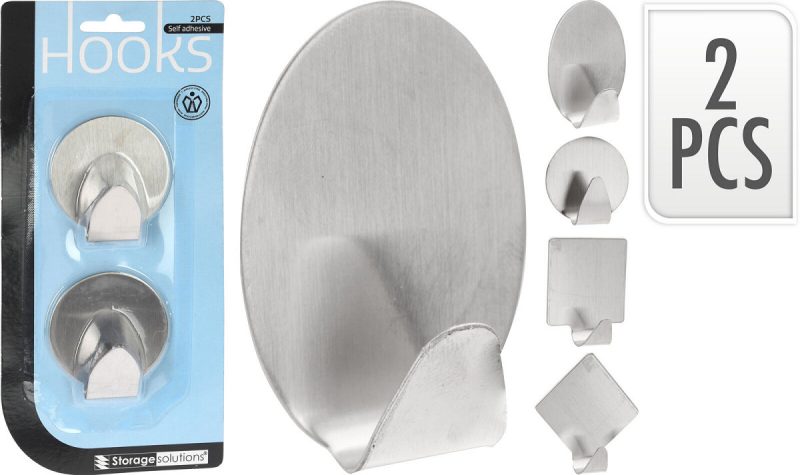 Ophanghaakjes RVS 2 stuks 4 Assortie