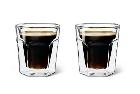 Dubbelwandig glas Leopold Vienna Espresso 100ml 2 stuks