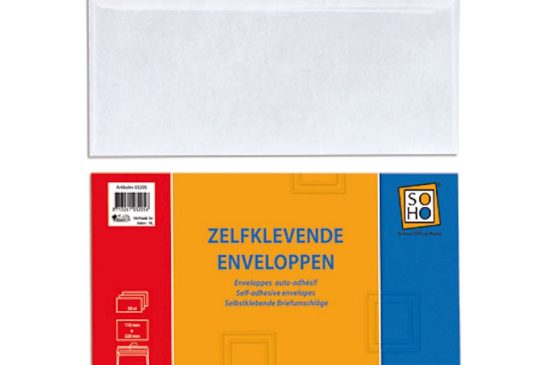 SOHO Enveloppen kabinet zelfklevend 50 stuks