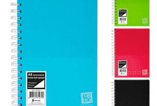 SOHO Dummyboek A5 spiraal assorti kleur