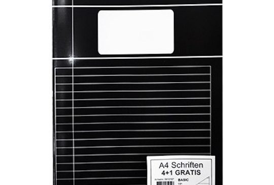 SOHO Schriften A5 lijn zwart 10 stuks