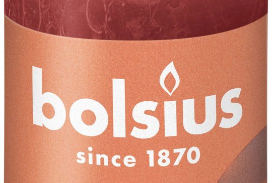 Bolsius Rustiek stompkaars 80/68 - Delicate Red