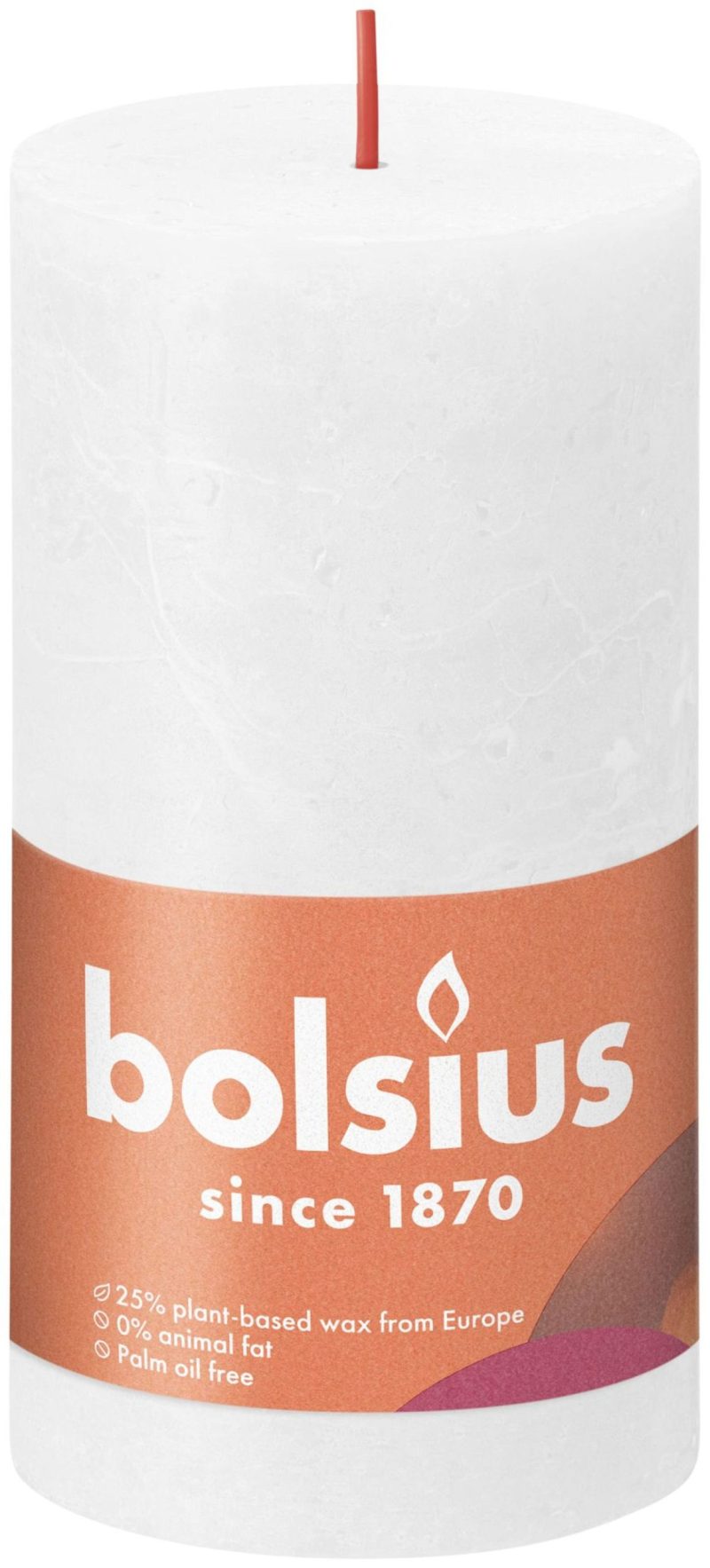 Bolsius Rustiek stompkaars 130/68 - Cloudy White