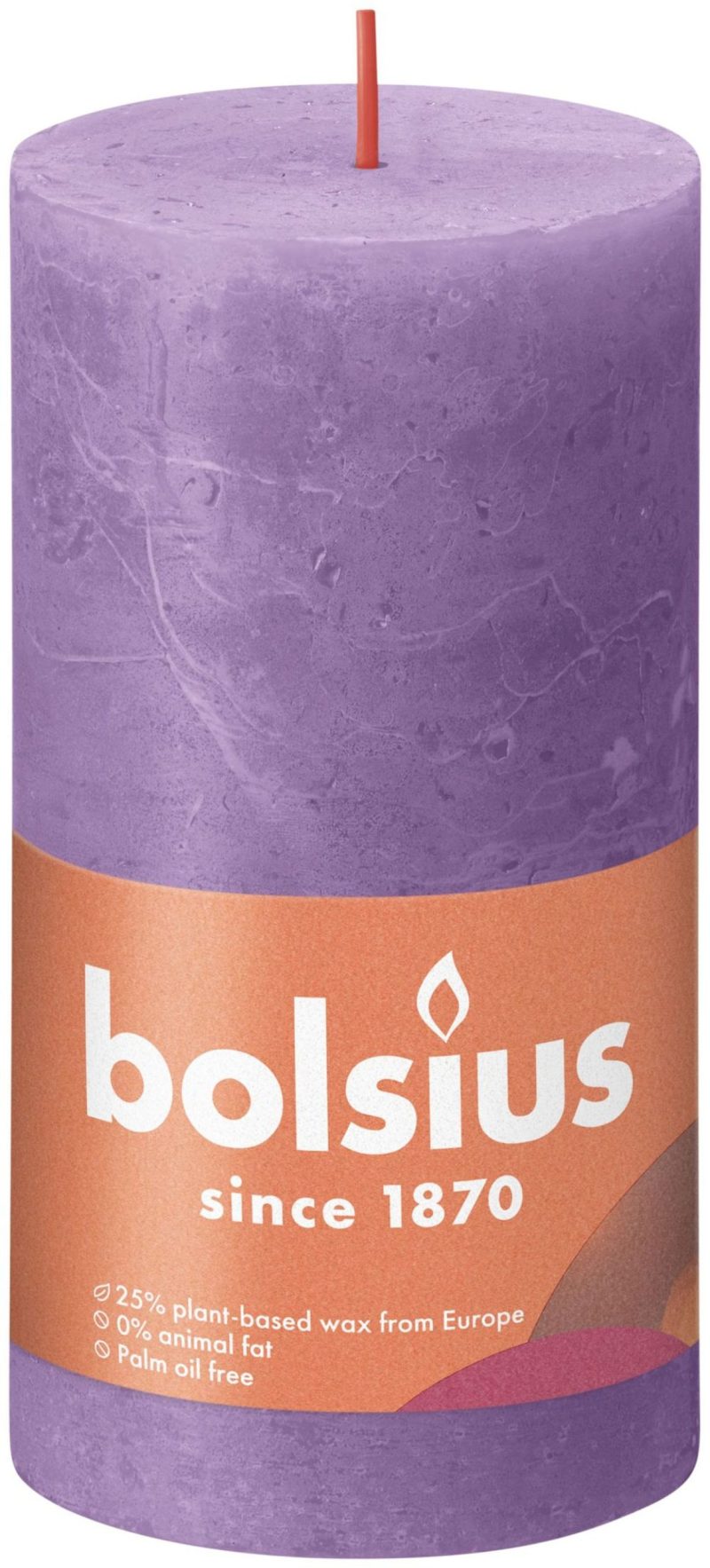 Bolsius Rustiek stompkaars 130/68 - Vibrant Violet