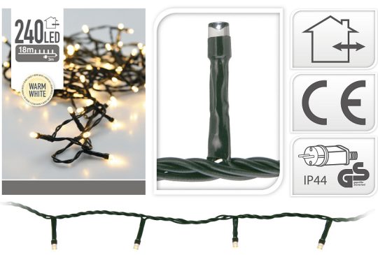 LEDverlichting 240 lamps warm wit binnen/buiten