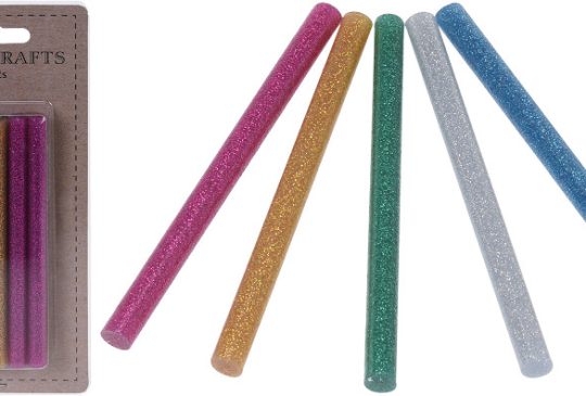 Lijmpatronen 7x100mm glitter gekleurd