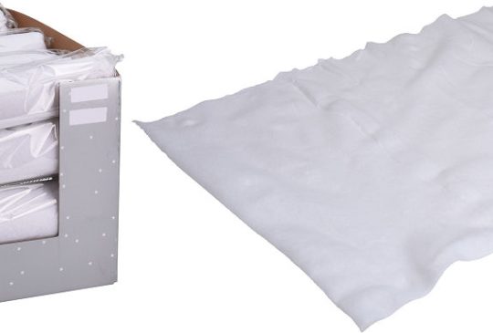 Sneeuwdeken 37x270 cm wit op rol