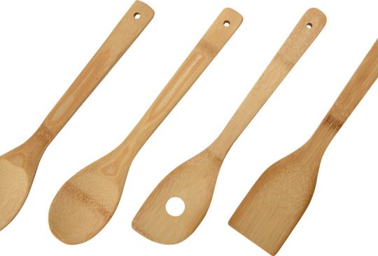 Keukengereedschap bamboe 4 delig