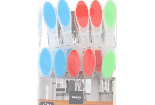 Handy Wasknijpers kunststof 20 stuks