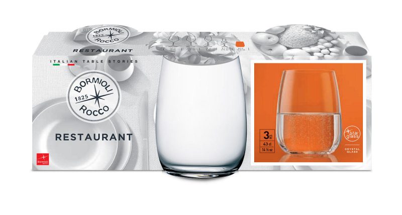 Bormioli Restaurant Waterglas set 3 stuks