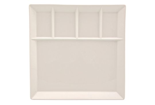 Fonduebord 24,5x24,5cm wit