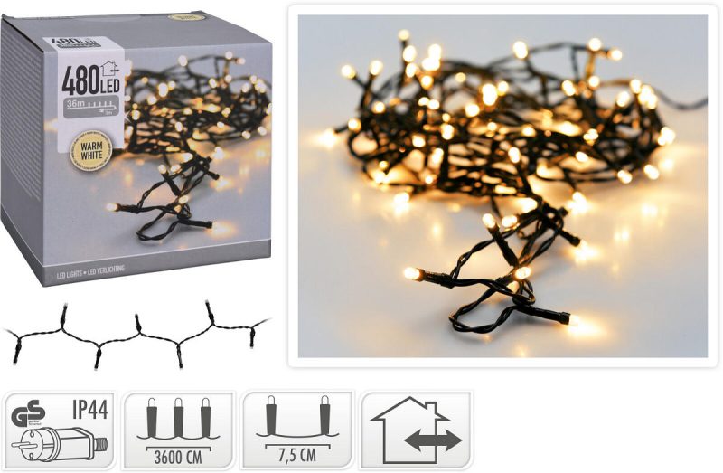 Verlichting 480LED 36M Warm Wit - IP44