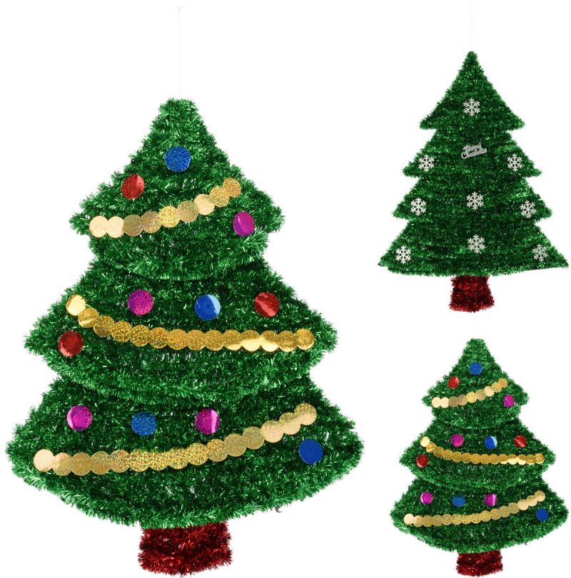 Kerstboom Tinsel 61cm 2 assorti