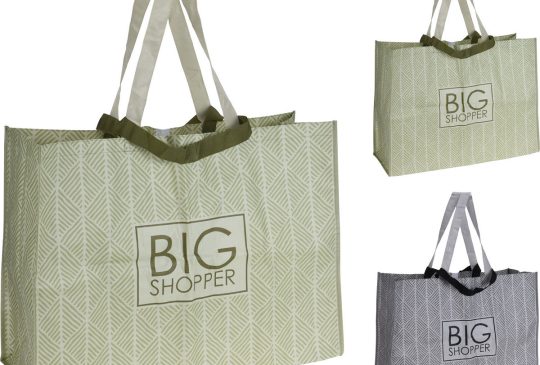 Boodschappentas 58x40x18cm 2 assorti kleur
