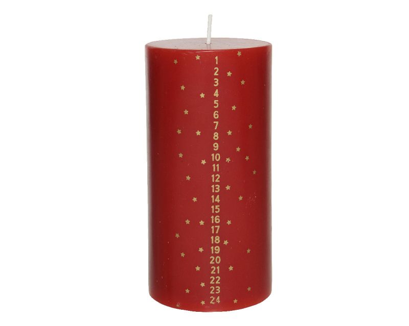 Advent Stompkaars 7,5x15cm - Rood