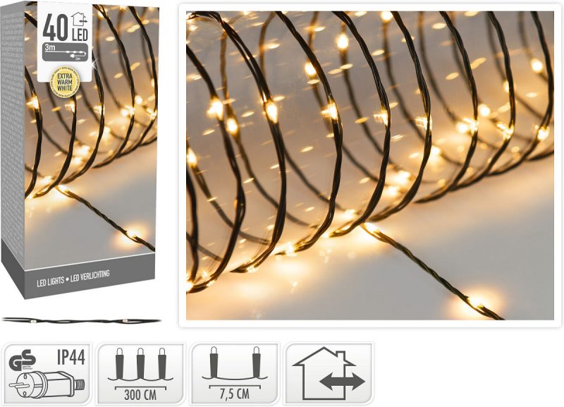 LEDverlichting 40 lamps Extra Warm Wit