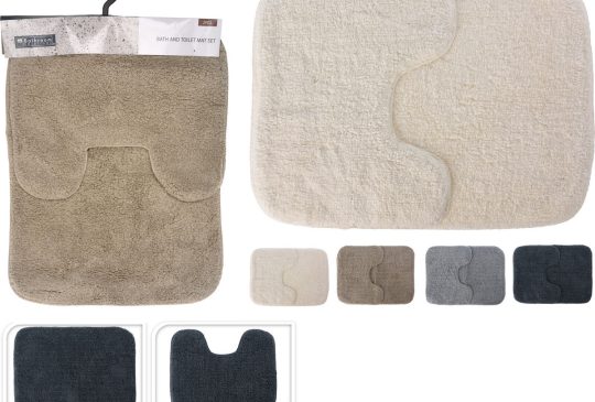 BS Badmat en Toiletmat set 2-delig 50x70cm
