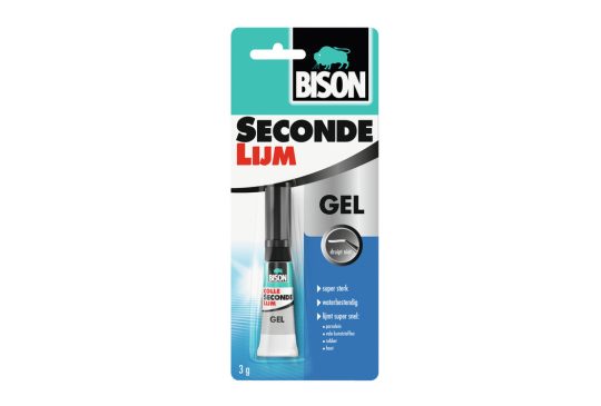 Bison Secondelijm Gel 3g tube kaart