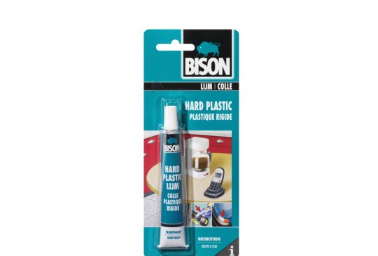 Bison Hard Plastic Lijm 25ml tube kaart