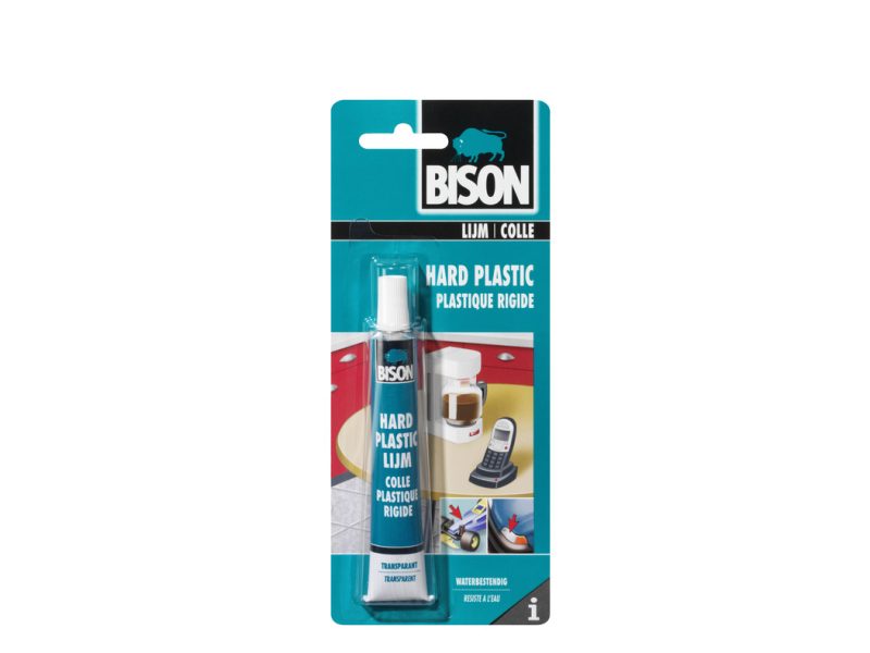 Bison Hard Plastic Lijm 25ml tube kaart