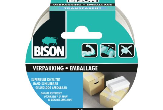 Bison Verpakkingstape Transparant rol 66 meter