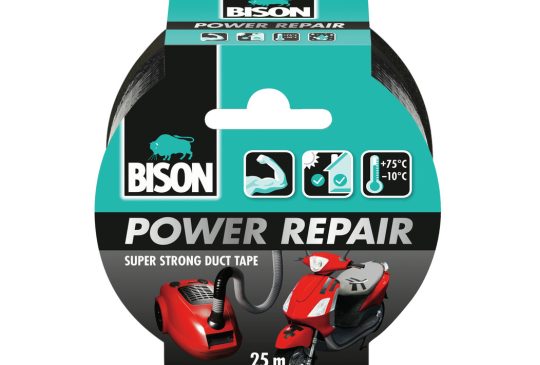 Bison Power Repair Tape zwart rol 25 meter