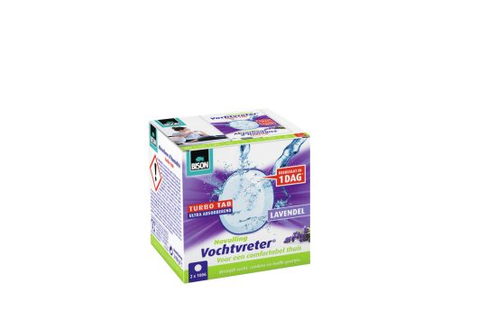 Bison Vochtvreter Turbo tab Lavendel doosje 100g