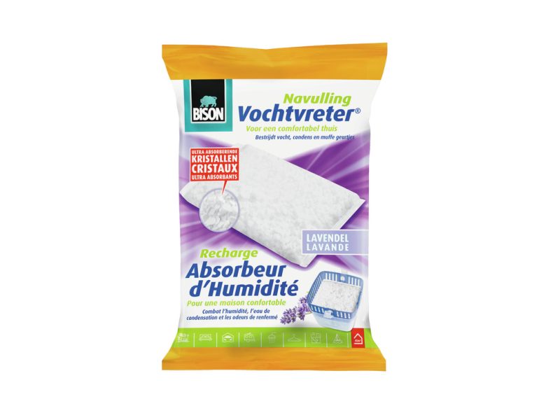 Bison Vochtvreter Navulling Lavendel zak 450g