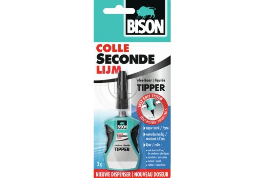 Bison Secondelijm Tipper Vloeibaar 3g kaart