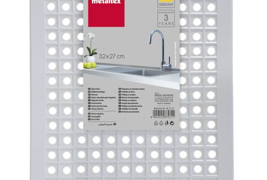 Metaltex gootsteenmat rechthoek 31,5x27cm