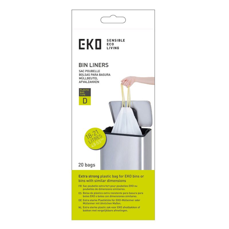 EKO afvalzak type D 18-21L - 20 stuks/rol